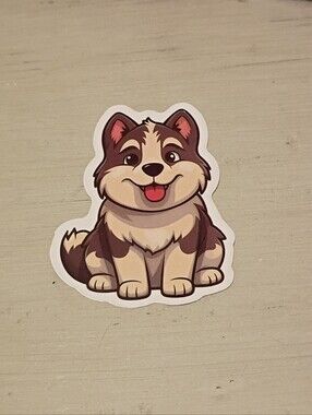 10/$10 Stickers Decal - Alaskan Malamute Puppy Kawaii Animal Sticker - New
